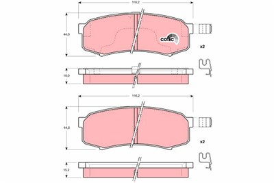 TRW GDB3110 Číslo výrobce: 21947. EAN: 3322937137596.