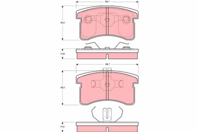 TRW GDB3126 Číslo výrobce: 21968. EAN: 3322937201303.