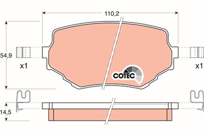 TRW GDB3132 Číslo výrobce: 23314. EAN: 3322937185313.