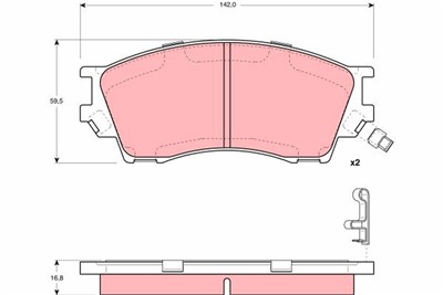 TRW GDB3230 Číslo výrobce: 21571. EAN: 3322937264285.
