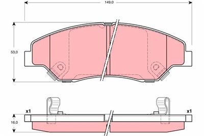 TRW GDB3241 Číslo výrobce: 23442. EAN: 3322937278299.