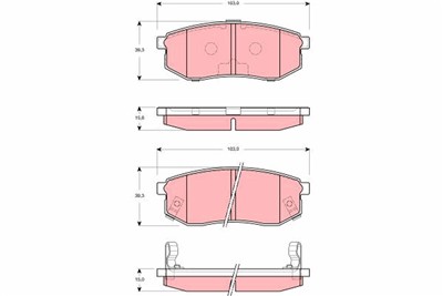 TRW GDB3260 Číslo výrobce: 23608. EAN: 3322937283163.