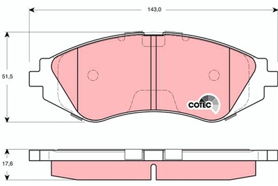 TRW GDB3265 Číslo výrobce: 23234. EAN: 3322937287444.