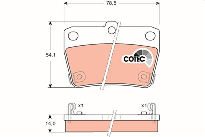 TRW GDB3279 Číslo výrobce: 23656. EAN: 3322937287888.