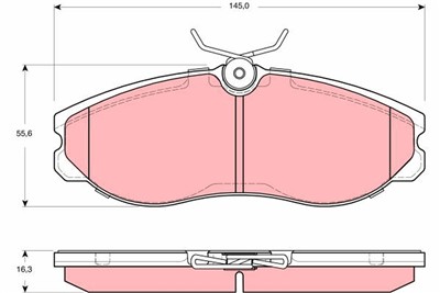 TRW GDB3313 Číslo výrobce: 21481. EAN: 3322937321636.