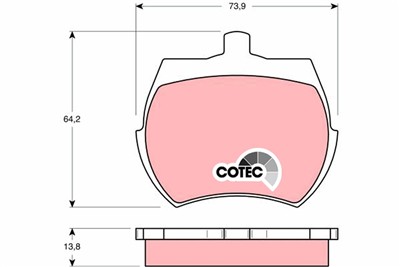 TRW GDB332 Číslo výrobce: 20038. EAN: 3322936403326.