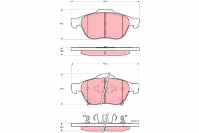 TRW GDB3335 Číslo výrobce: 23996. EAN: 3322937353378.
