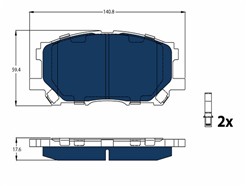 TRW GDB3338BTE ELECTRIC BLUE
