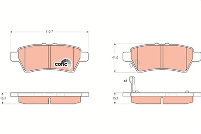 TRW GDB3405 Číslo výrobce: 24240. EAN: 3322937430765.