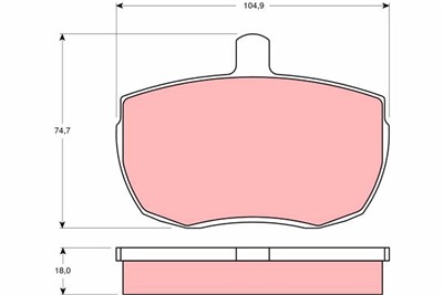 TRW GDB341 Číslo výrobce: 20359. EAN: 3322936403418.