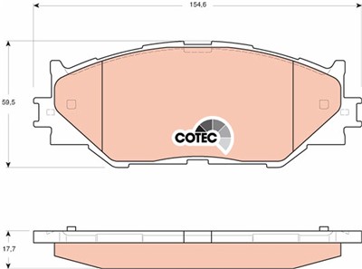 TRW GDB3410 Číslo výrobce: 23983. EAN: 3322937475780.