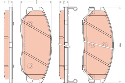 TRW GDB3412 Číslo výrobce: 24167. EAN: 3322937475797.