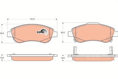 TRW GDB3445 Číslo výrobce: 24638. EAN: 3322937578368.