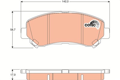 TRW GDB3467 Číslo výrobce: 24632. EAN: 3322937806720.
