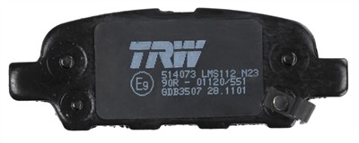 TRW GDB3507 Číslo výrobce: 23814. EAN: 3322938070953.