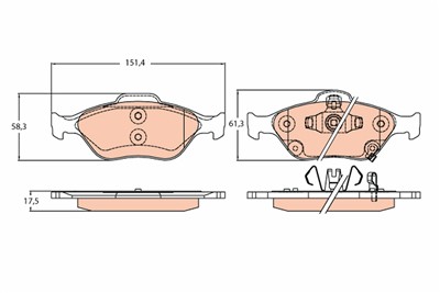 TRW GDB3625 Číslo výrobce: 23202. EAN: 3322938281526.