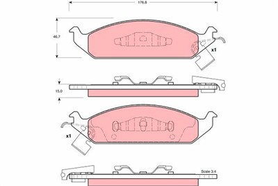TRW GDB4016 Číslo výrobce: 23318. EAN: 3322937185450.