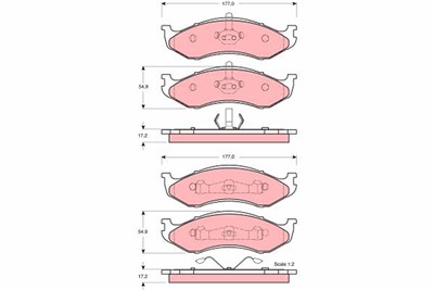 TRW GDB4104 Číslo výrobce: 21822. EAN: 3322937245499.