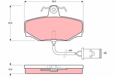 TRW GDB412 Číslo výrobce: 21176. EAN: 3322936404125.