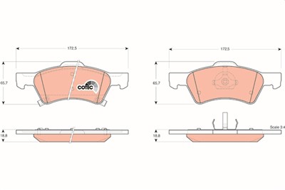 TRW GDB4129 Číslo výrobce: 23640. EAN: 3322937280193.