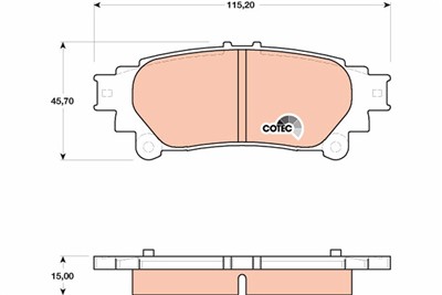 TRW GDB4174 Číslo výrobce: 24918. EAN: 3322937973675.