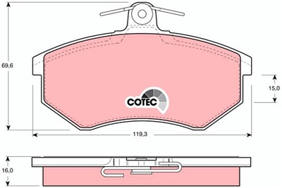 TRW GDB430 Číslo výrobce: 20669. EAN: 3322936404309.