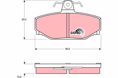 TRW GDB442 Číslo výrobce: 21385. EAN: 3322936404422.