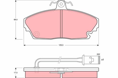 TRW GDB479 Číslo výrobce: 21245. EAN: 3322936404798.