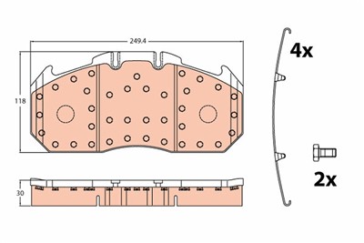 TRW GDB5086 Číslo výrobce: 29131. EAN: 3322937354030.