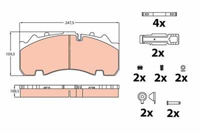 TRW GDB5091 Číslo výrobce: 29167. EAN: 3322937354054.