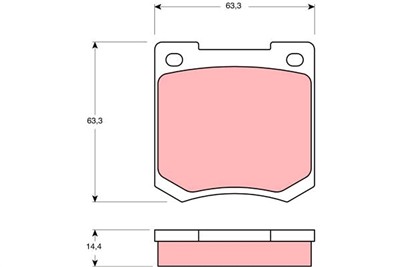TRW GDB535 Číslo výrobce: 20089. EAN: 3322936405351.