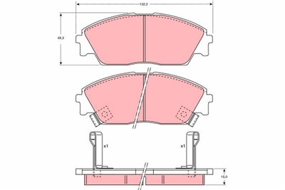 TRW GDB763 Číslo výrobce: 21322. EAN: 3322936407638.
