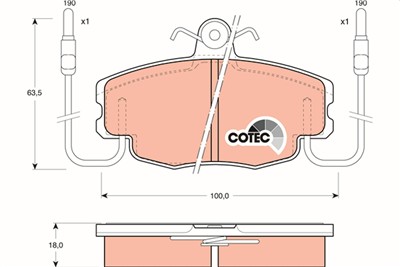 TRW GDB807 Číslo výrobce: 20772. EAN: 3322936408079.