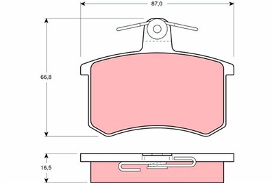 TRW GDB814 Číslo výrobce: 21144. EAN: 3322936408147.