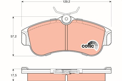 TRW GDB848 Číslo výrobce: 21546. EAN: 3322936408482.