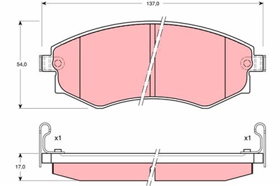 TRW GDB895 Číslo výrobce: 21725. EAN: 3322936408956.