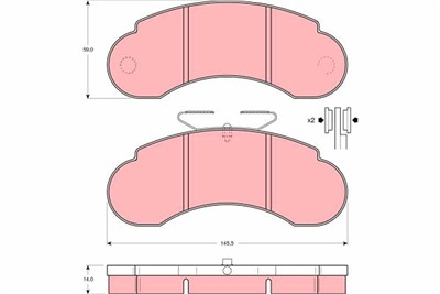 TRW GDB950 Číslo výrobce: 20932. EAN: 3322936409502.