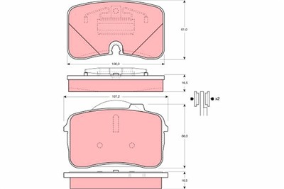 TRW GDB961 Číslo výrobce: 21219. EAN: 3322936409618.