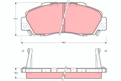 TRW GDB995 Číslo výrobce: 21651. EAN: 3322936409953.