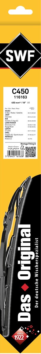 SWF 116163 Číslo výrobce: C450. EAN: 3276421161638.