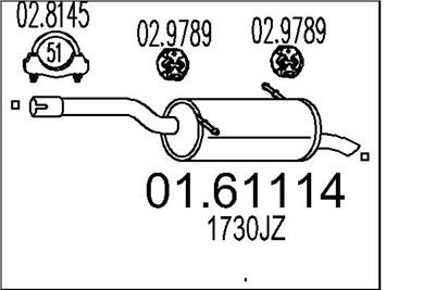 MTS 01.61114 EAN: 8033464902865.