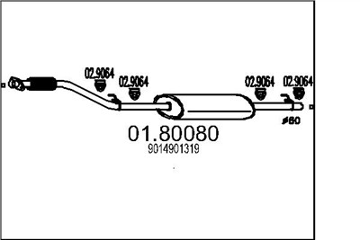 MTS 01.80080 EAN: 8033464040475.