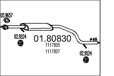 MTS 01.80830 EAN: 8033464041229.