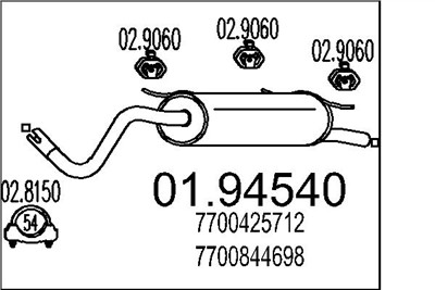 MTS 01.94540 EAN: 8033464043803.