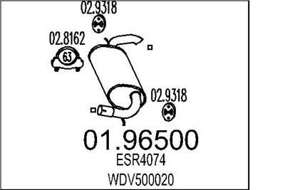 MTS 01.96500 EAN: 8033464045302.