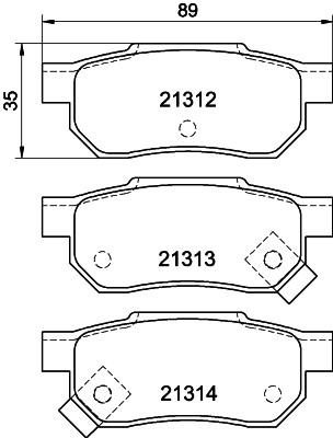 HELLA 8DB 355 005-731 Číslo výrobce: 21312. EAN: 4082300350043.