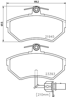 HELLA 8DB 355 018-451 Číslo výrobce: 21945. EAN: 4082300362763.