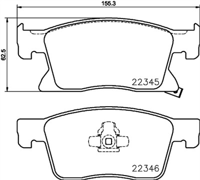 HELLA 8DB 355 024-781 Číslo výrobce: 22345. EAN: 4082300599671.