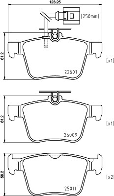 HELLA 8DB 355 025-661 Číslo výrobce: 22601. EAN: 4082300600551.