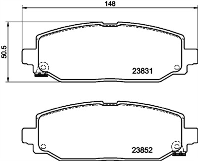 HELLA 8DB 355 040-021 Číslo výrobce: 23831. EAN: 4082300731941.